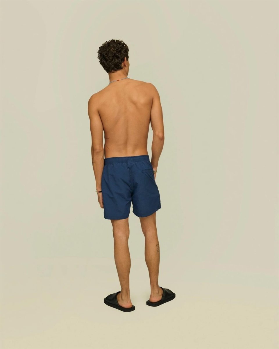 OAS Navy Nylon Swim Shorts - Mandy