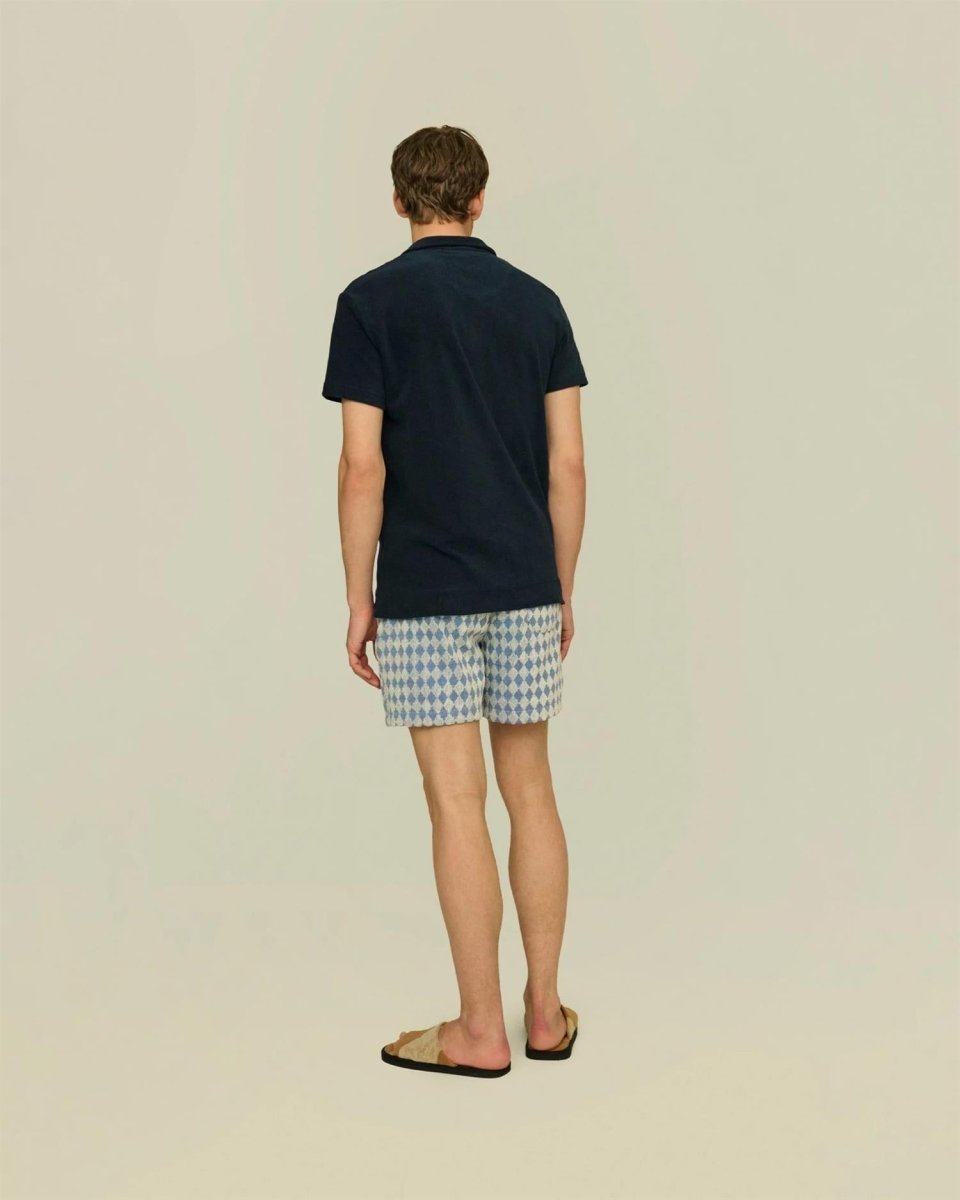 OAS Navy Polo Terry Shirt - Mandy