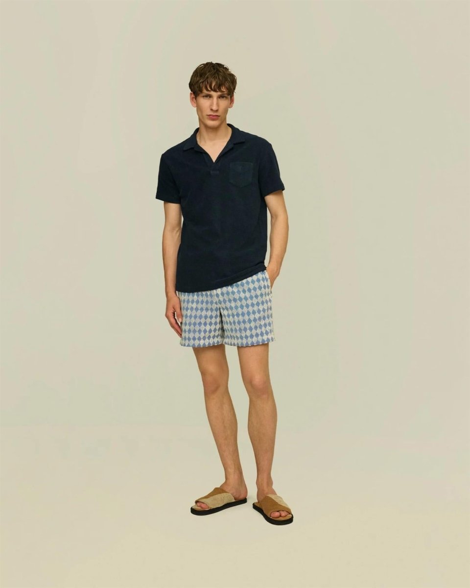 OAS Navy Polo Terry Shirt - Mandy