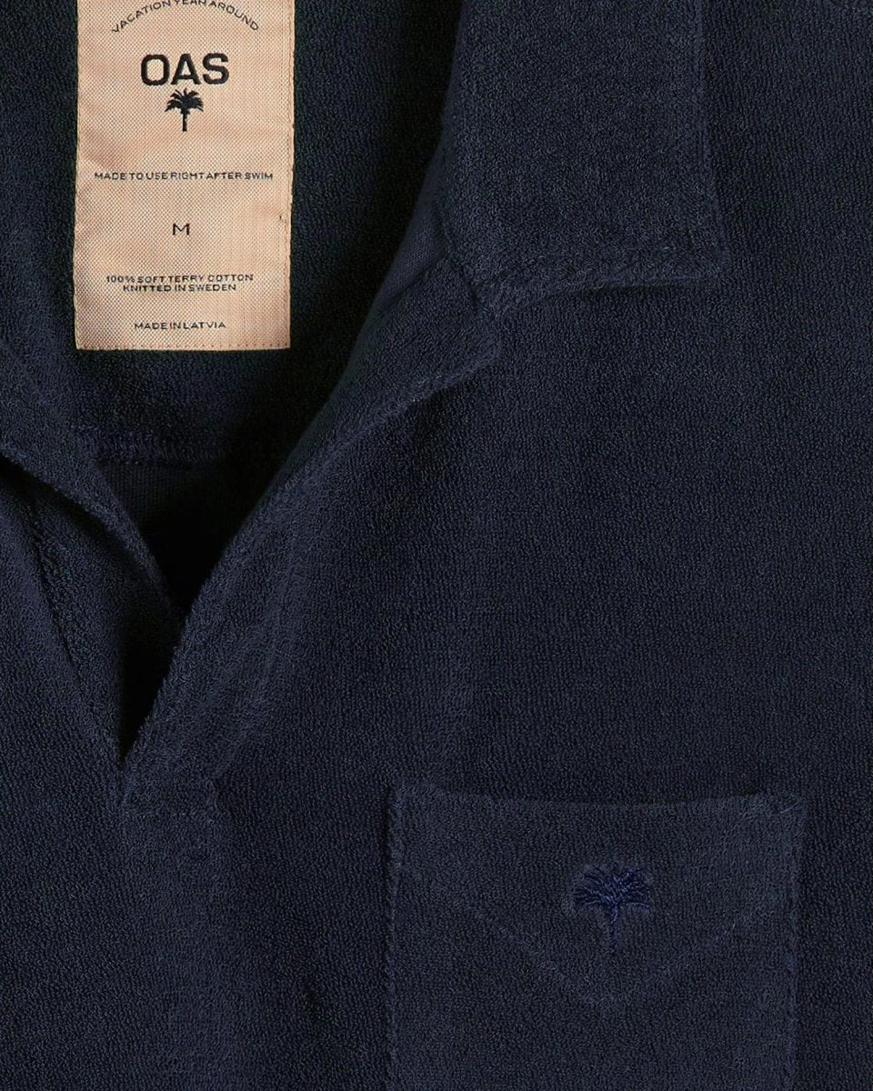 OAS Navy Polo Terry Shirt - Mandy