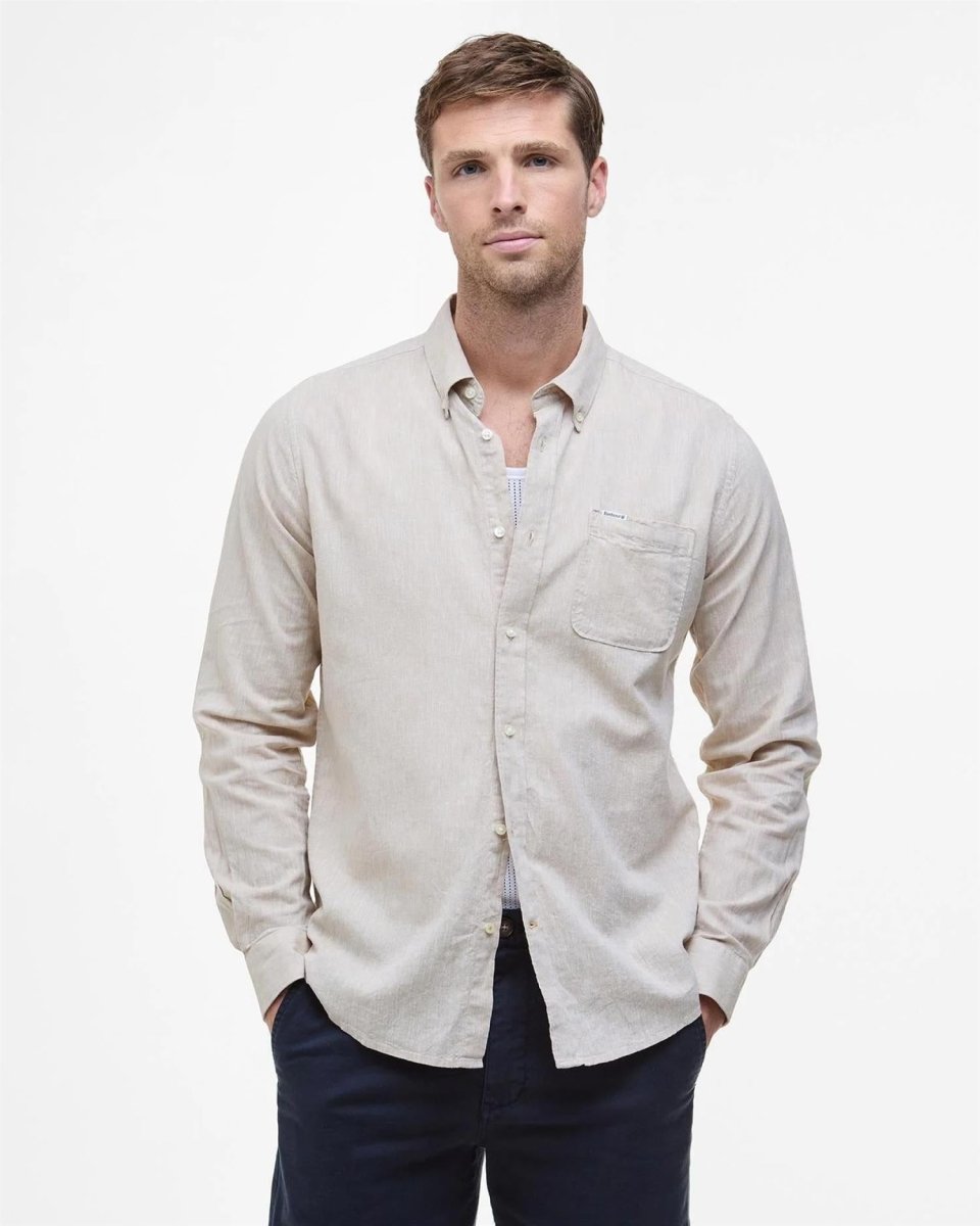 Barbour Nelson tailored shirt - Sand - Mandy