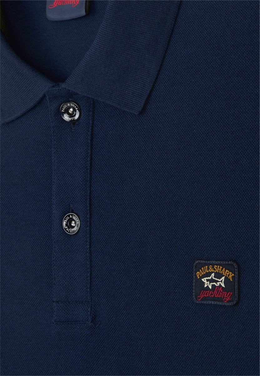 Paul & Shark Pique polo with iconic badge - Mandy