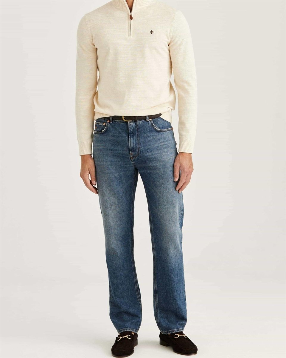 Morris Stockholm Randall Half Zip - Mandy