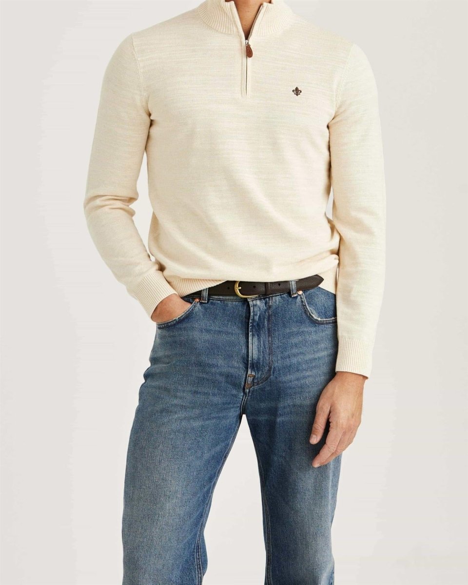 Morris Stockholm Randall Half Zip - Mandy
