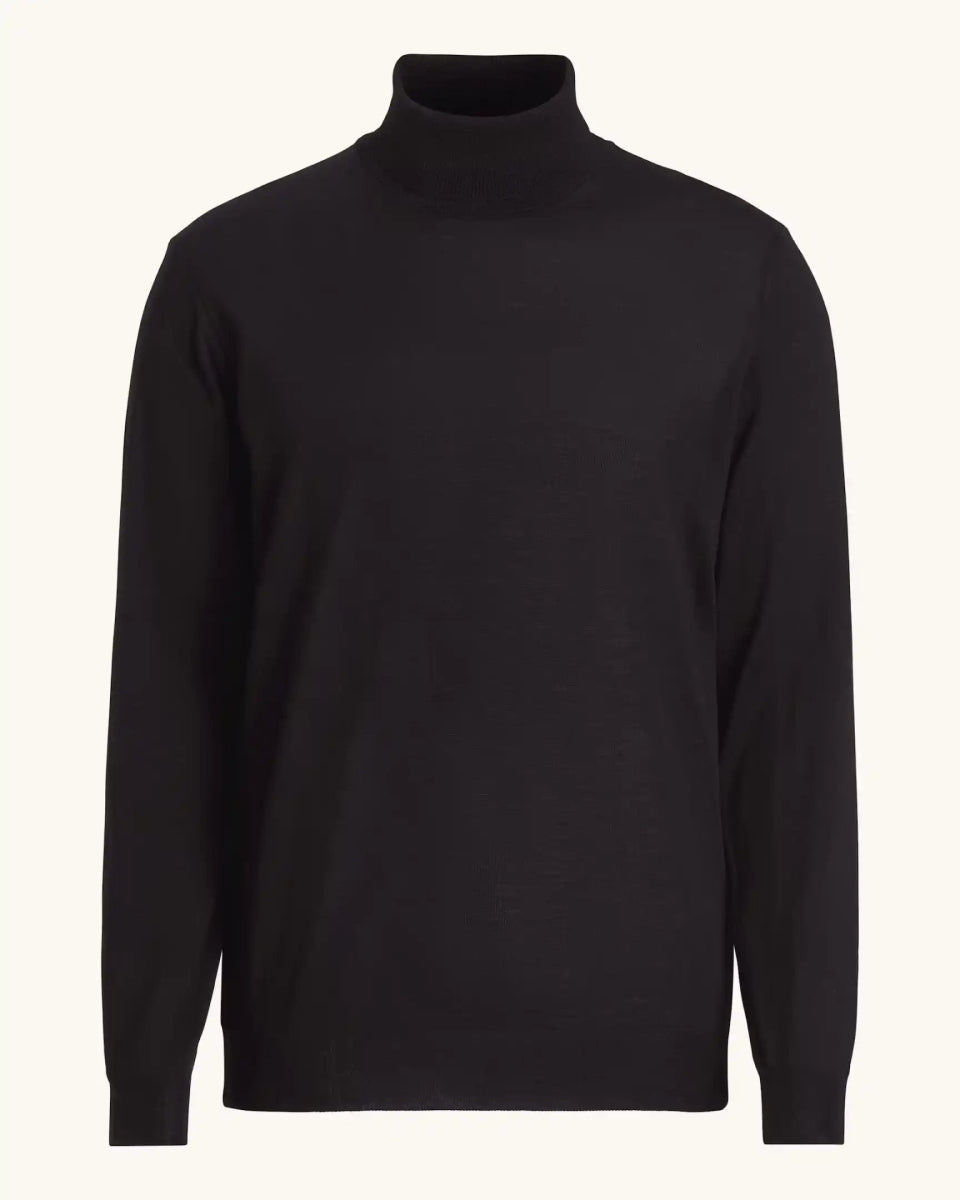 Oscar Jacobson Regular Fit Extra Fine Merino Wool Rollneck - Mandy