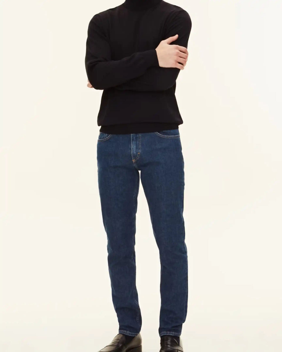 Oscar Jacobson Regular Fit Extra Fine Merino Wool Rollneck - Mandy