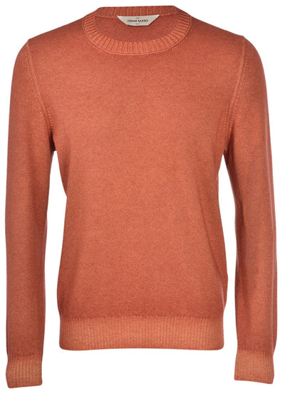 Ribbed Details Vintage Crew Neck