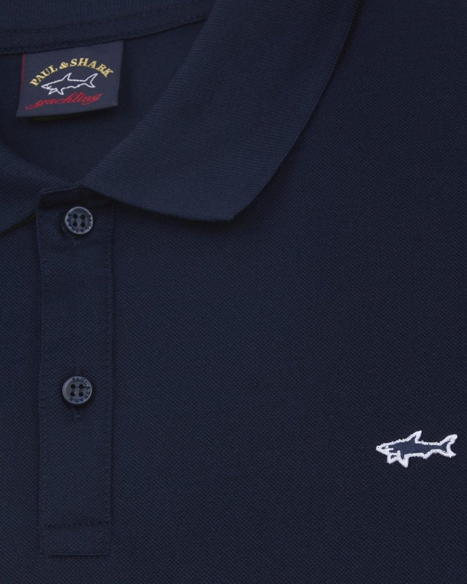 Paul & Shark Shark badge Double Pique - Mandy