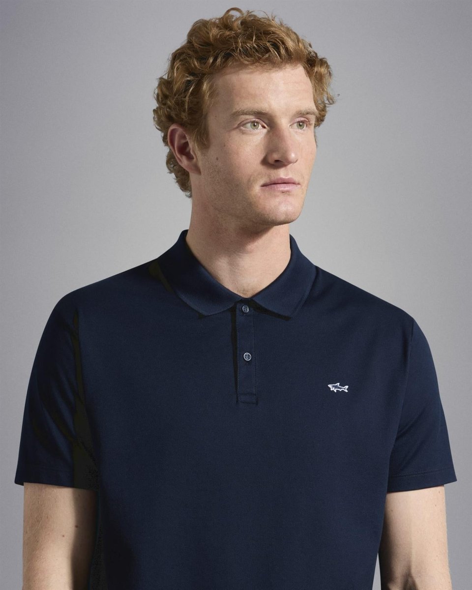 Paul & Shark Shark badge Double Pique - Mandy