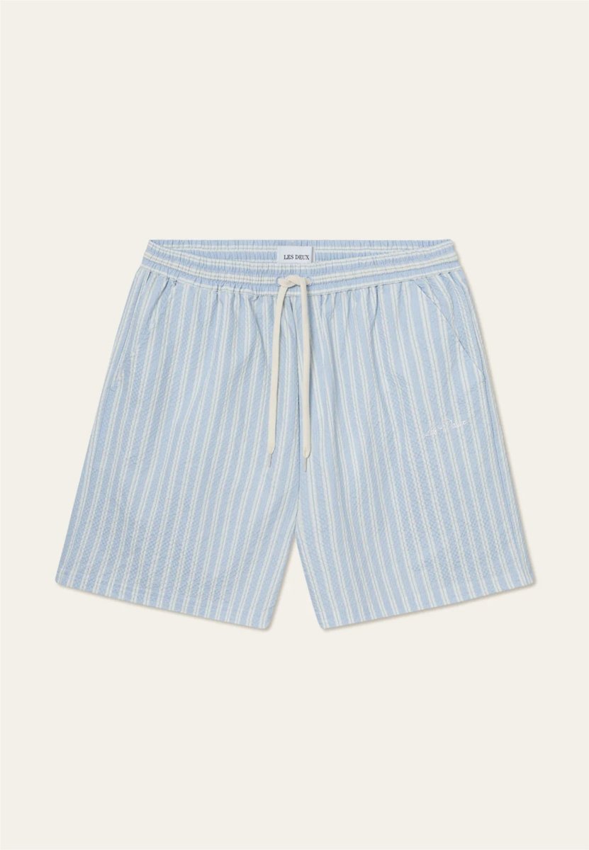 Les Deux Stan Stripe Seersucker Swim Shorts - Mandy