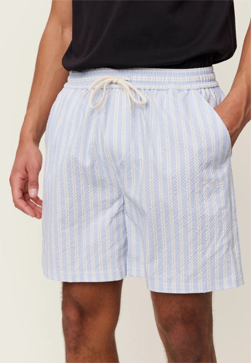 Les Deux Stan Stripe Seersucker Swim Shorts - Mandy
