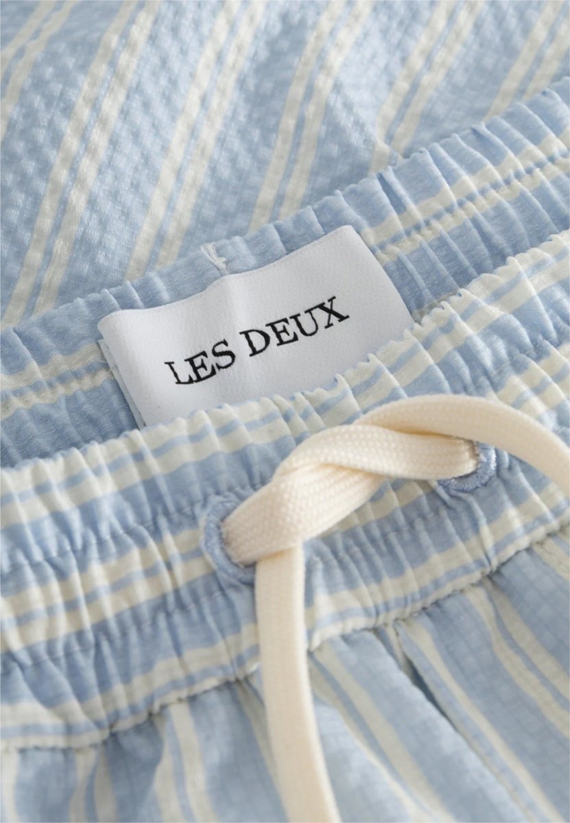 Les Deux Stan Stripe Seersucker Swim Shorts - Mandy