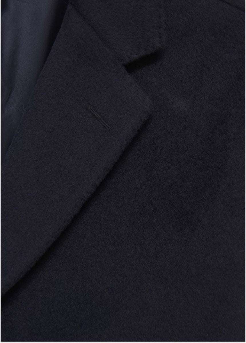 Oscar Jacobson Storvik Regular Fit Frakk Børstet Ull - Mandy