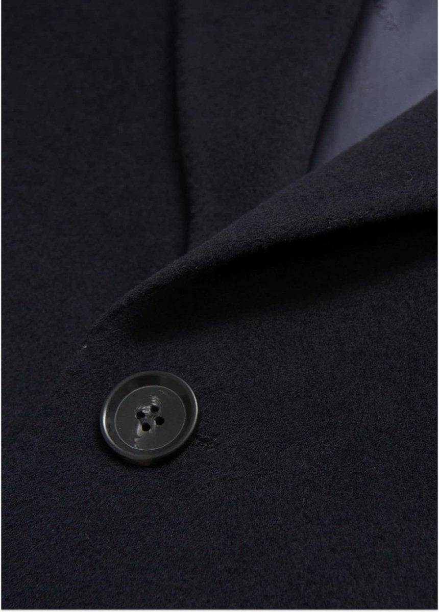 Oscar Jacobson Storvik Regular Fit Frakk Børstet Ull - Mandy