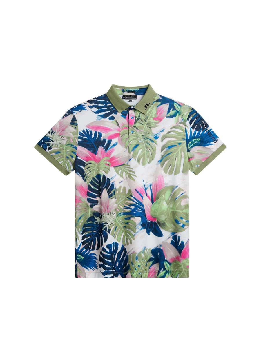 J.Lindeberg Tour tech reg fit print polo - Mandy