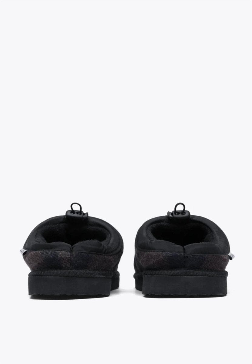 Les Deux Trey wool check slipper tøffel - Mandy
