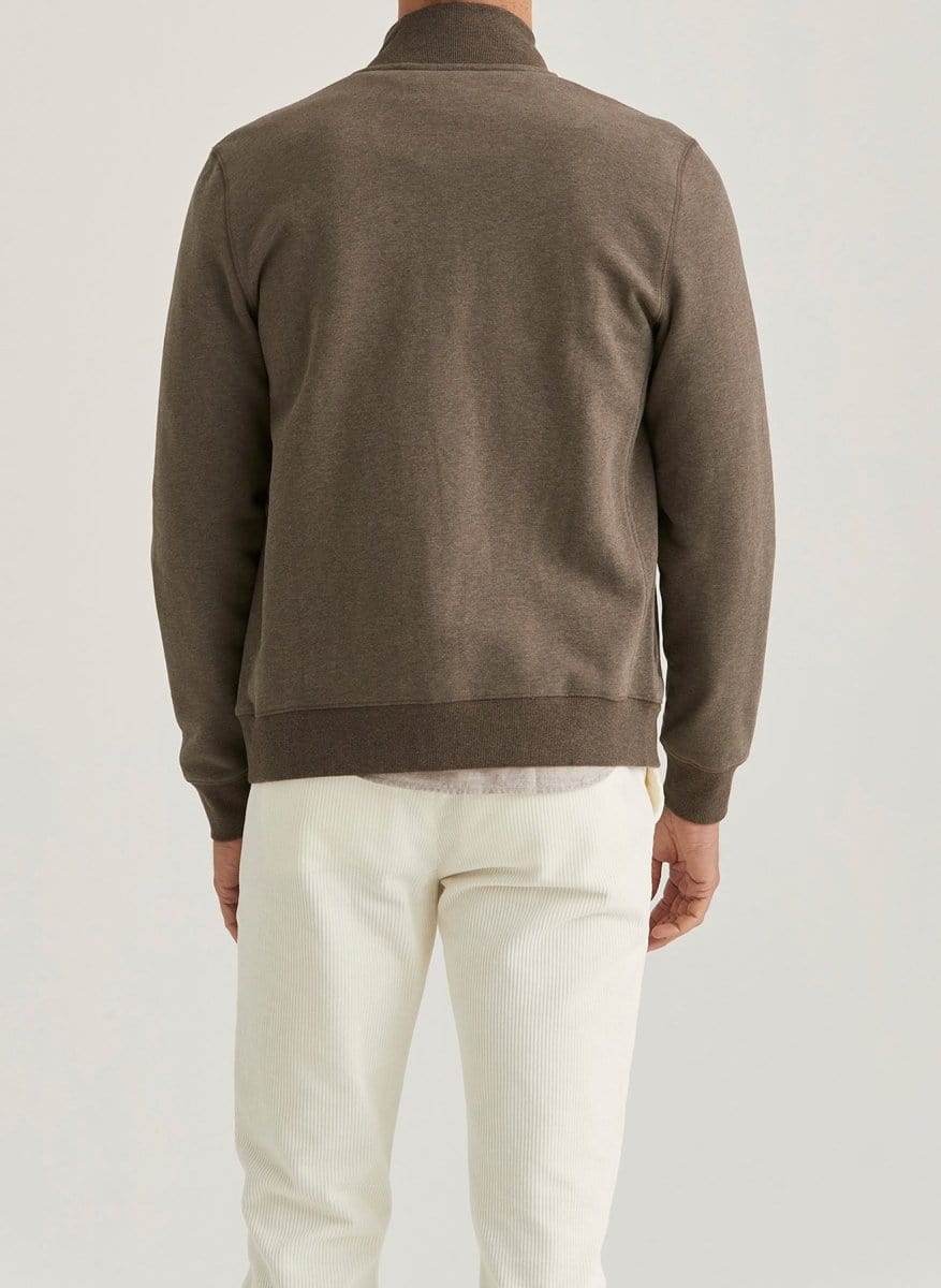 Morris Stockholm Warren zip cardigan - Mandy