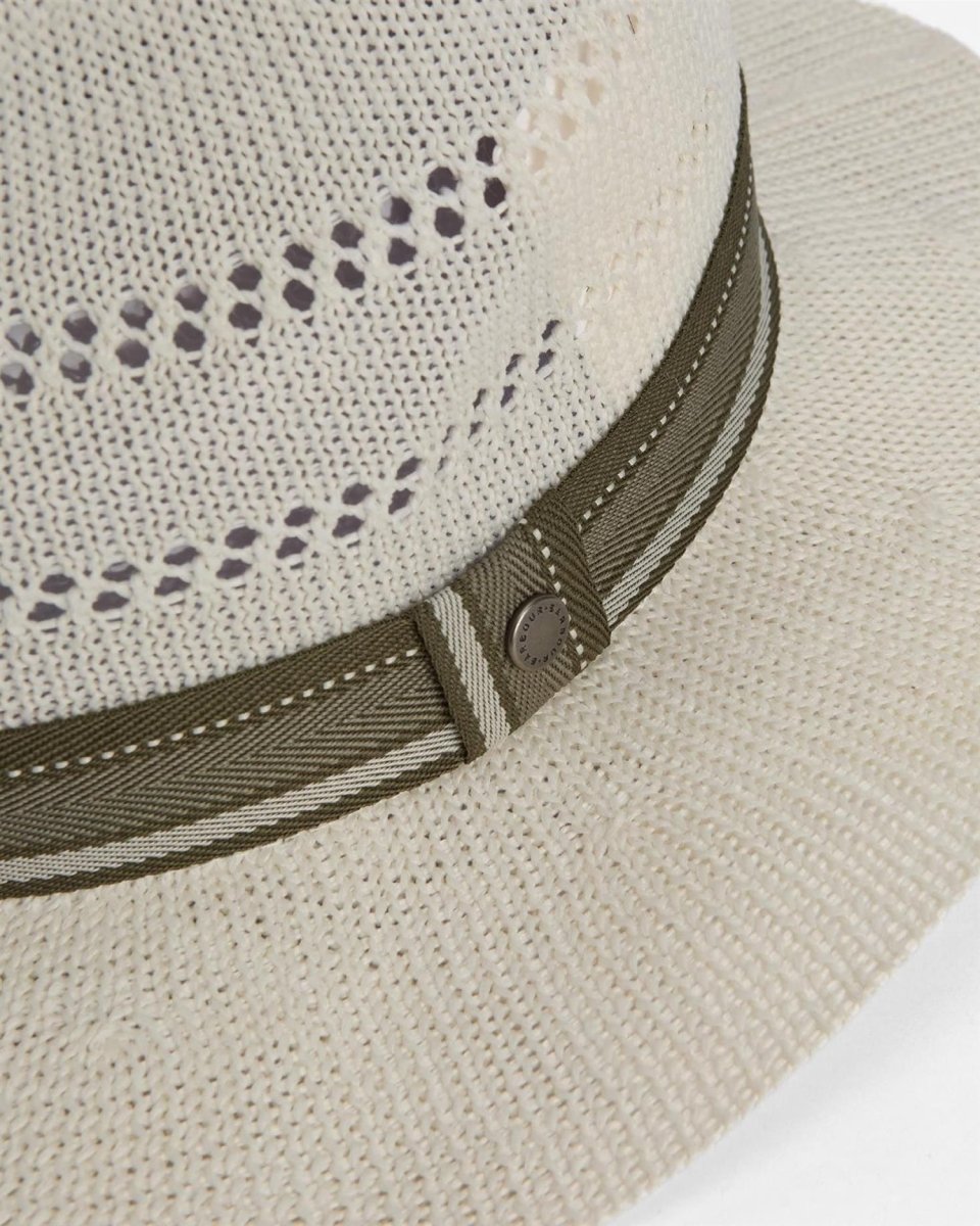 Barbour Whitfield Fedora hat - Antique White - Mandy