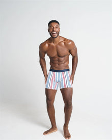 3pk Base Bamoboo Boxer Pinstripe/Poseidon/Navy