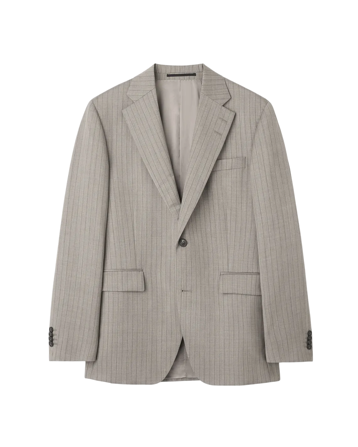Ease Pinstriped Wool Jacket