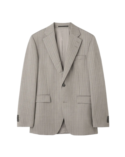 Ease Pinstriped Wool Jacket