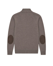 Full-Zip Wool Jacket – Brown