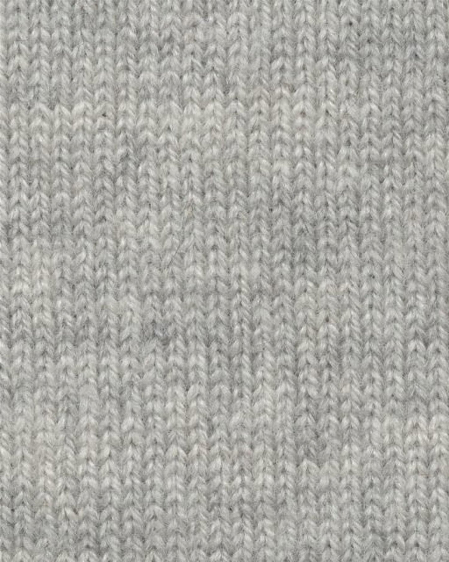 Ribbestrikket Cardigan m/ knapper - Light Grey
