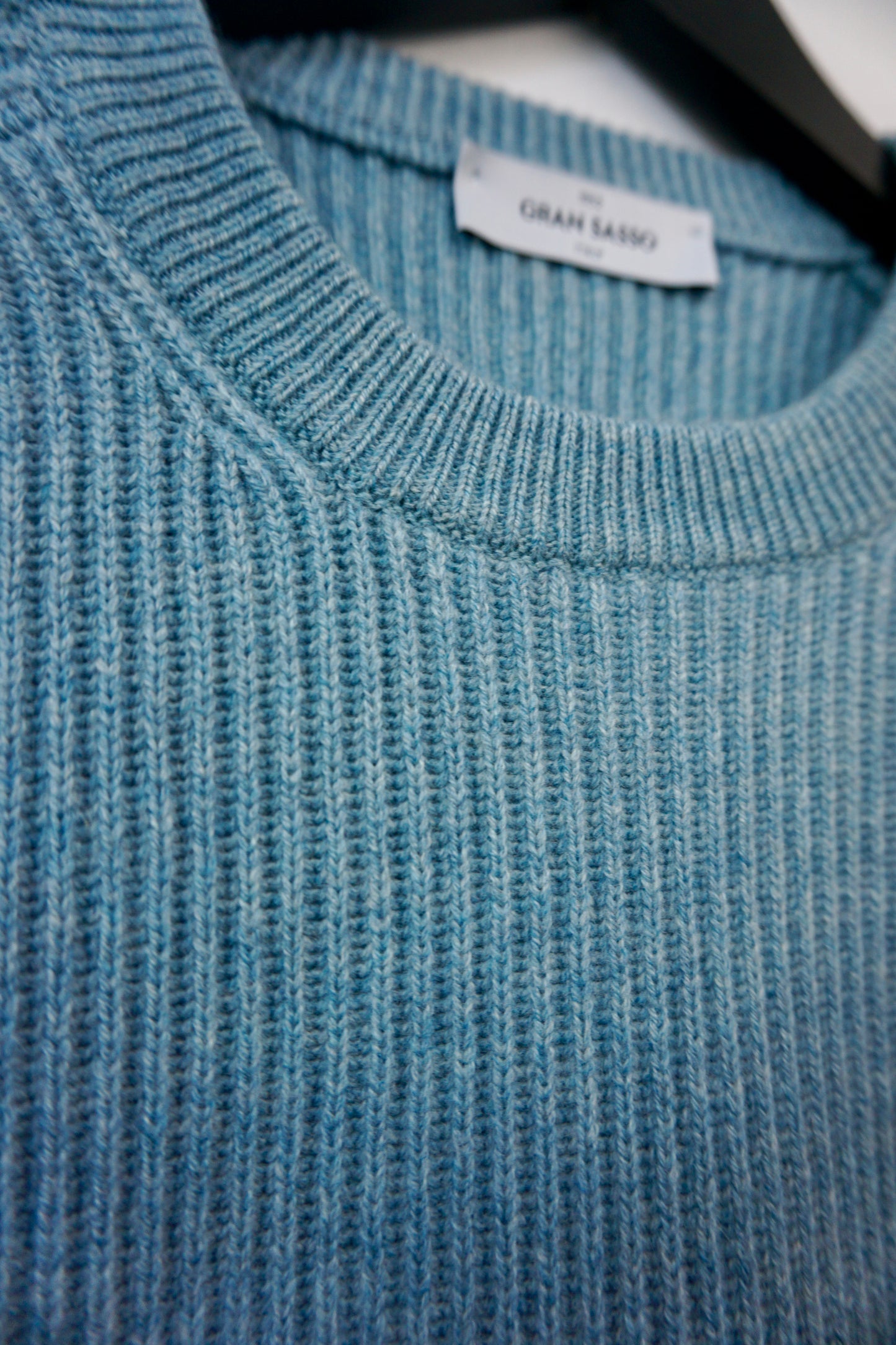 Strikket crewneck-genser