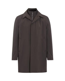 Zipped Padded Car Coat – Terra Brown