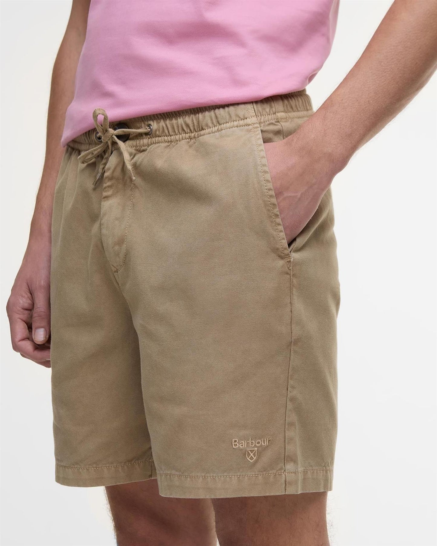Washed Oxford Relaxed Shorts