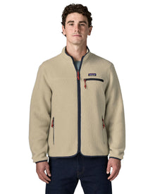 Retro Pile Fleece Jacket – Pelican w/ Smolder Blue