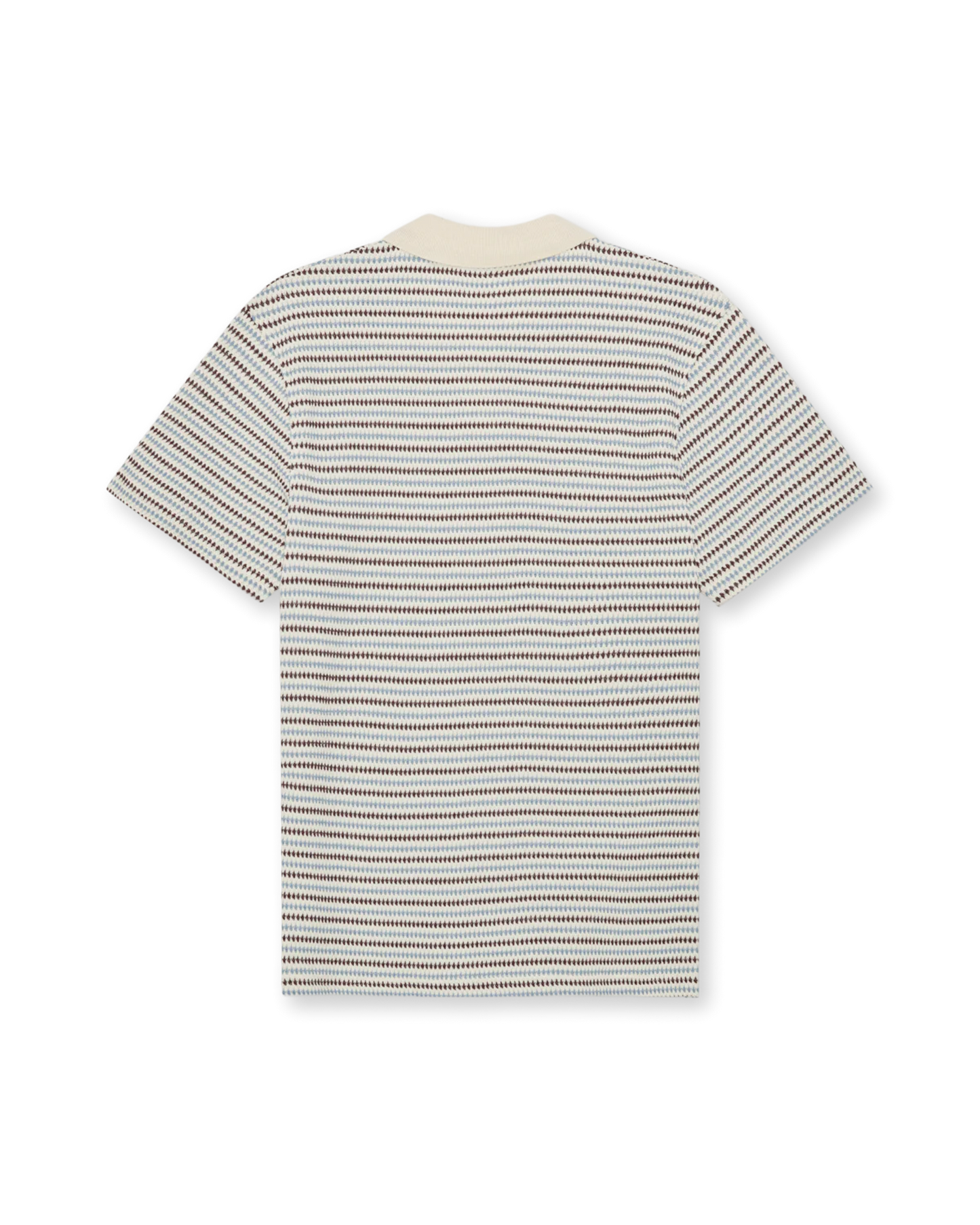 Knitted stripe polo