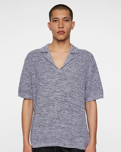 Ethan Open Collar Knit Polo