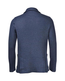 Ribbed knit jacket - Navy