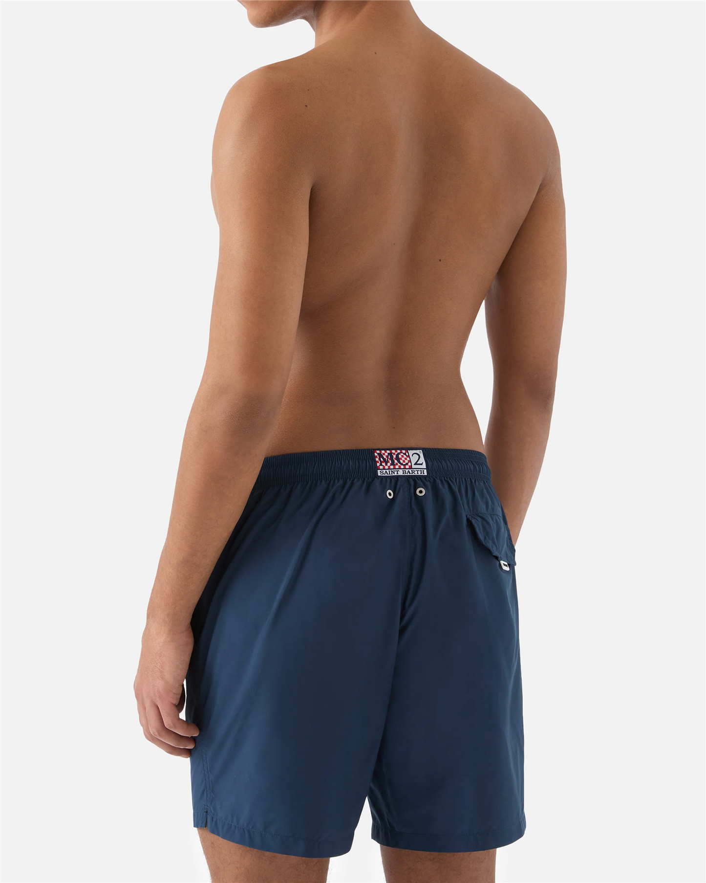 Lighting Pantone swim shorts in solid dark blue | Special Edition