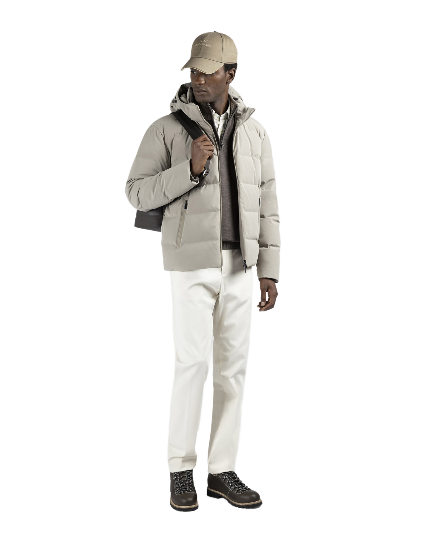 Soft Cool Touch wool half zip sweater