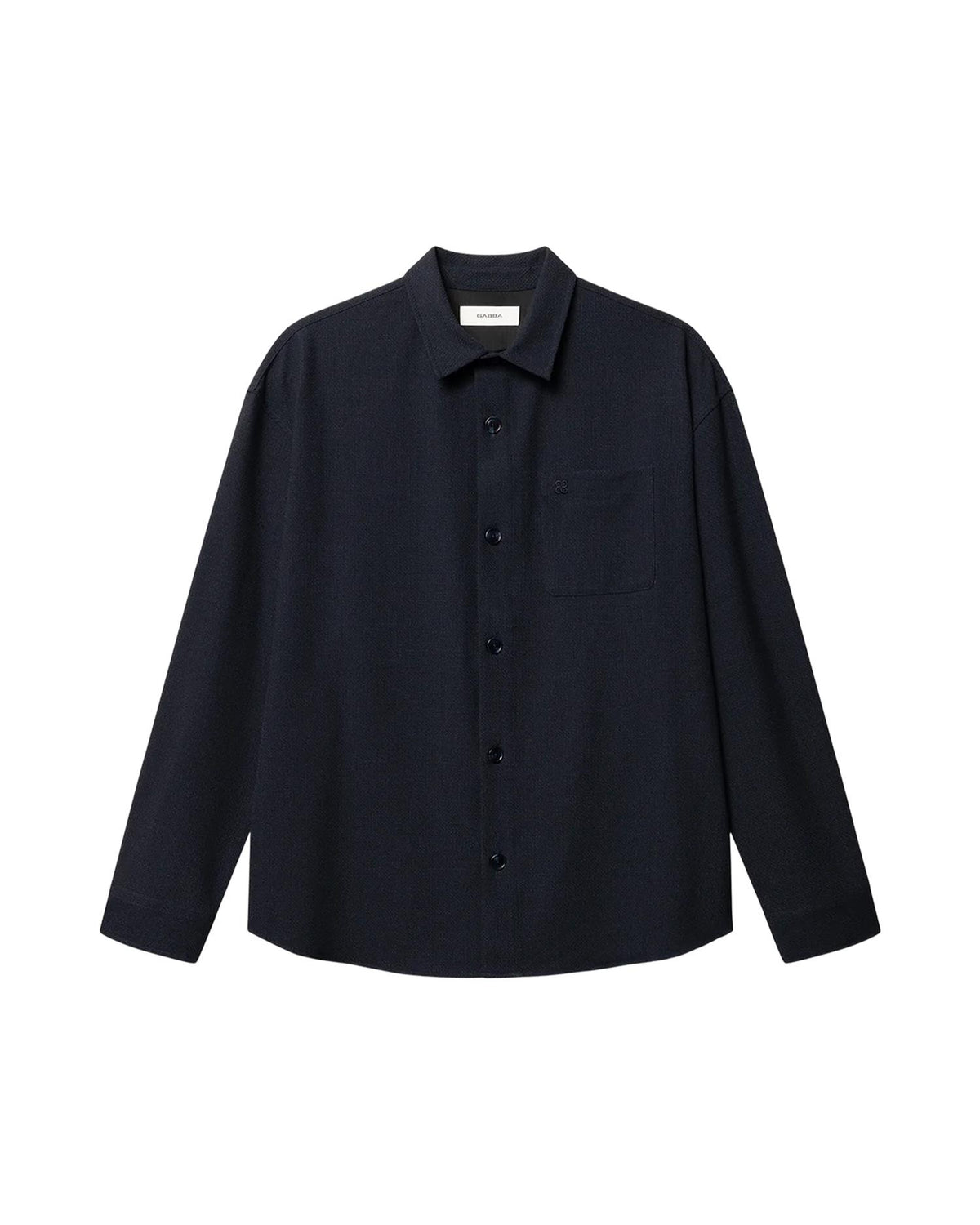 GABjens Over Rubin LS Overshirt – Blue Black