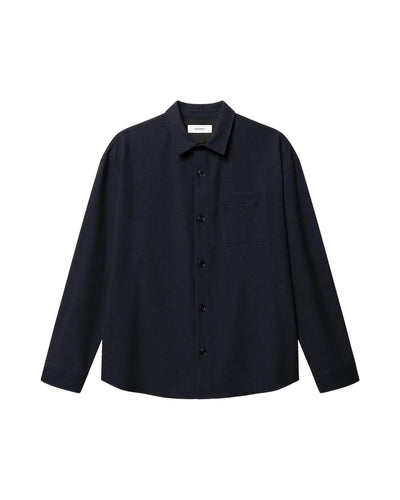 GABjens Over Rubin LS Overshirt – Blue Black