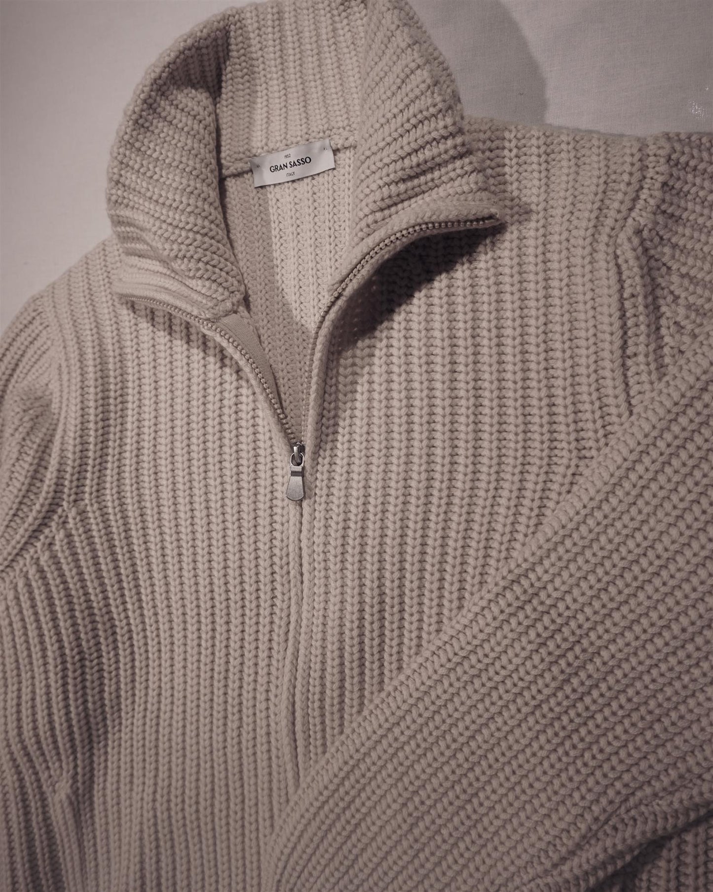 Full Zip wool cashmere