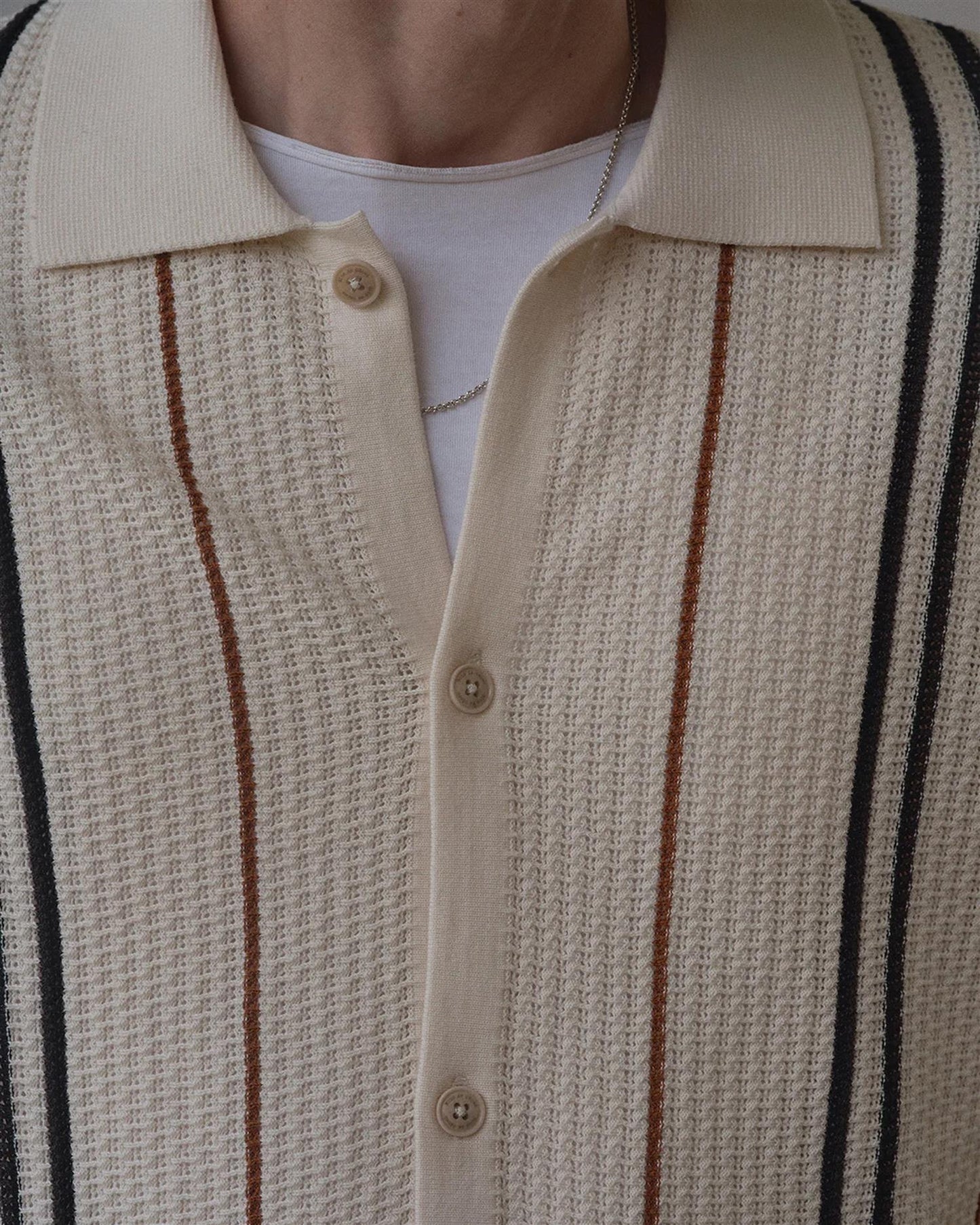 BGWalter S/S Cardigan – Chalk