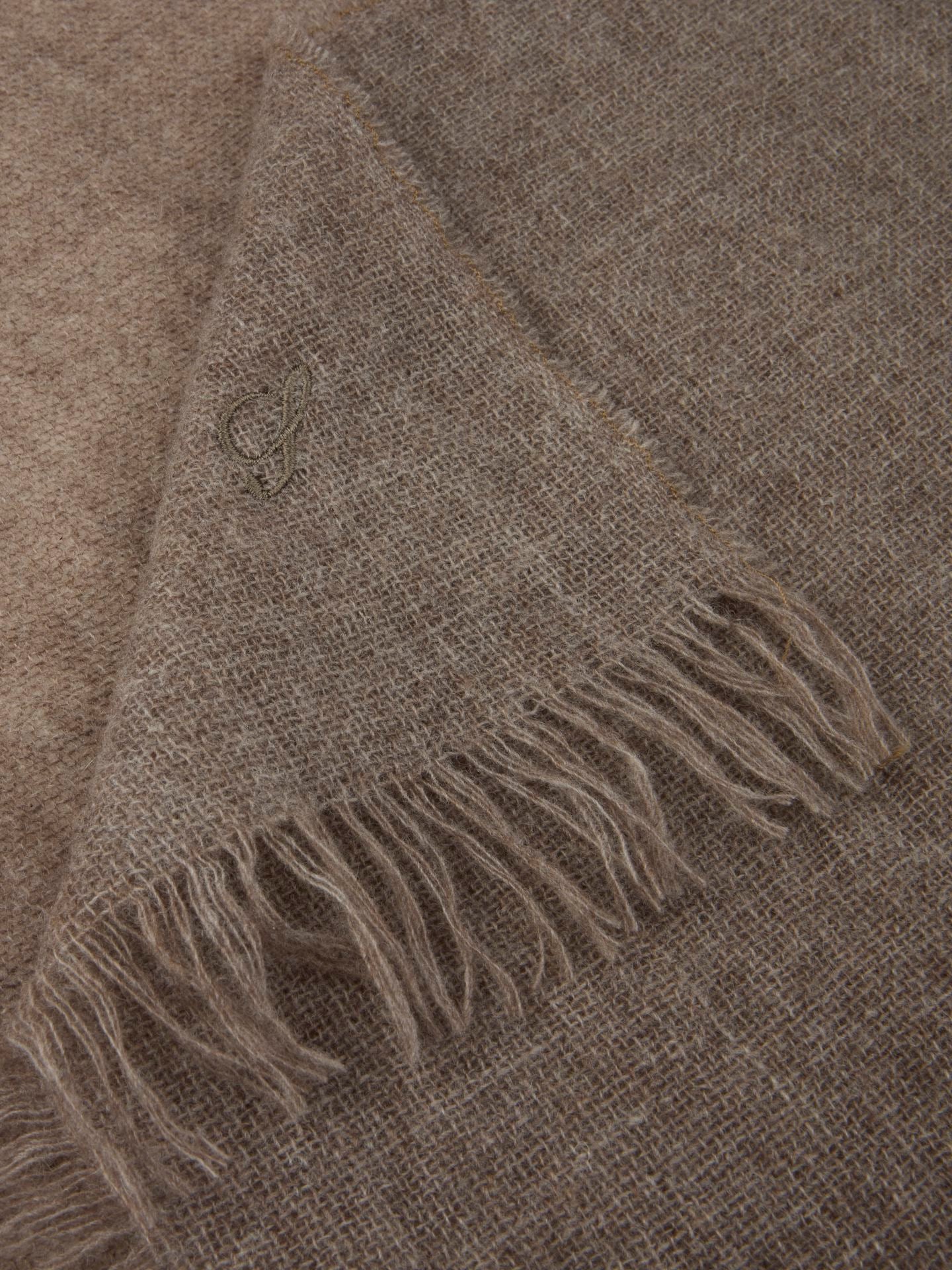 Scarf, 60 X 200 Cm Wool Cashmere Light Brown