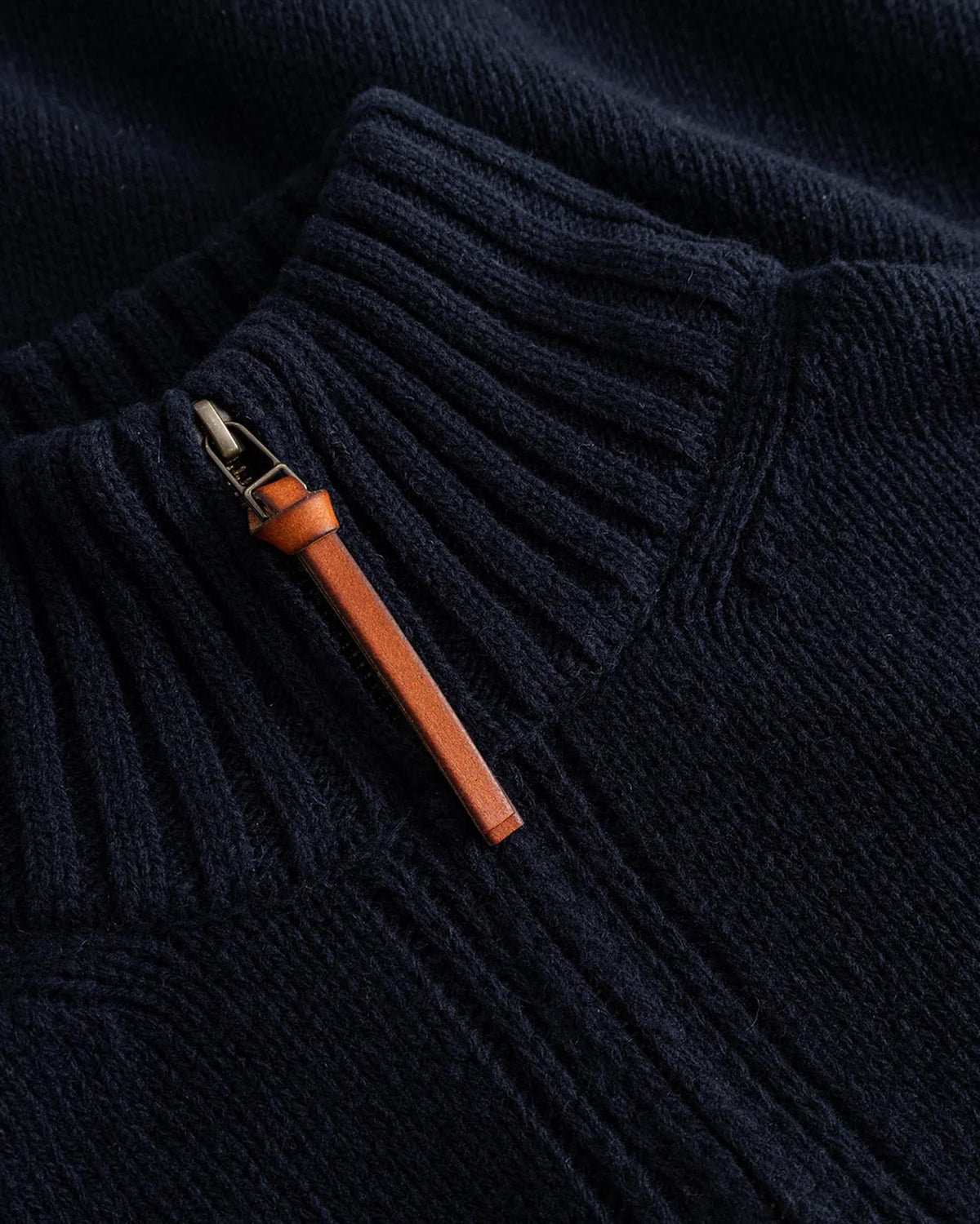 Blue de Gênes BGfraser Zip Knit – Dark Navy