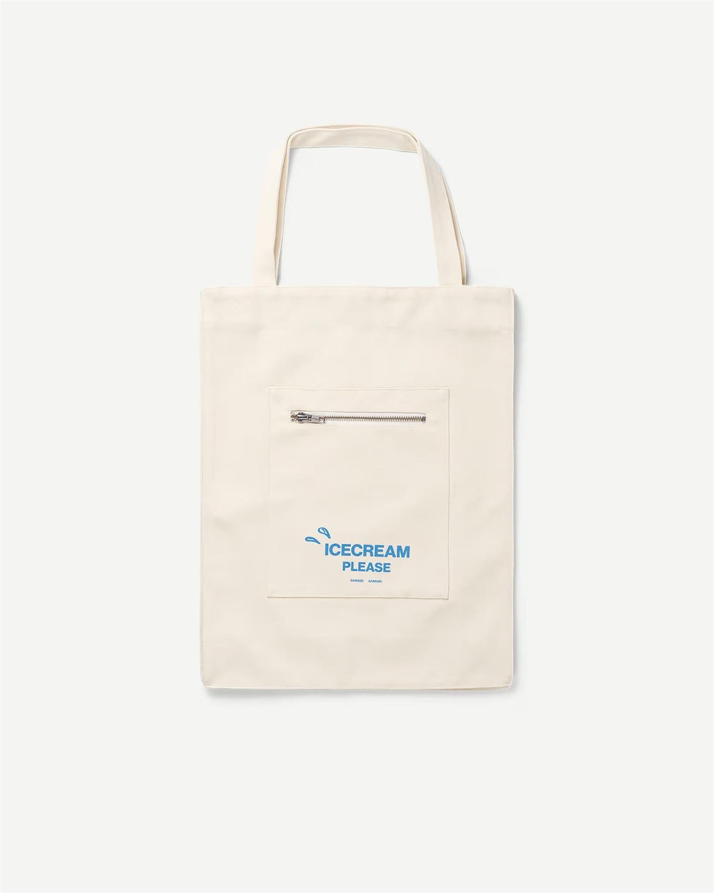 Saprint Tote Bag 14197 - Undyed Ice Cream
