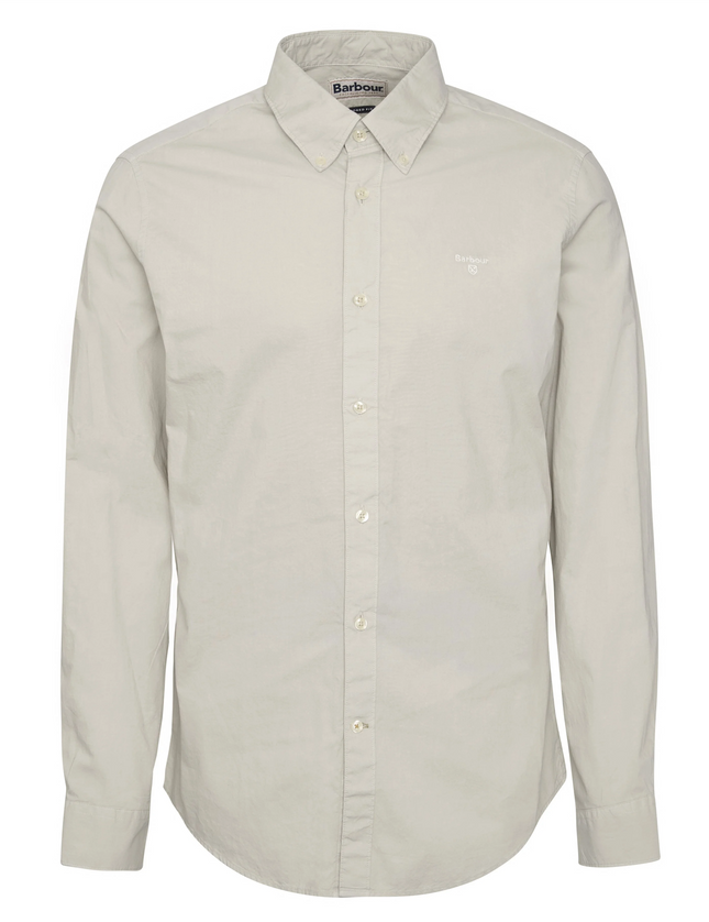 Garment Dyed Tailored Long-Sleeved Shirt