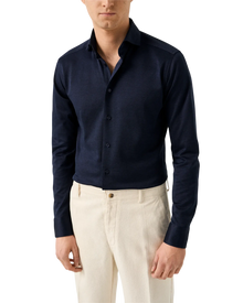 Filo di Scozia Jacquard Knit Shirt