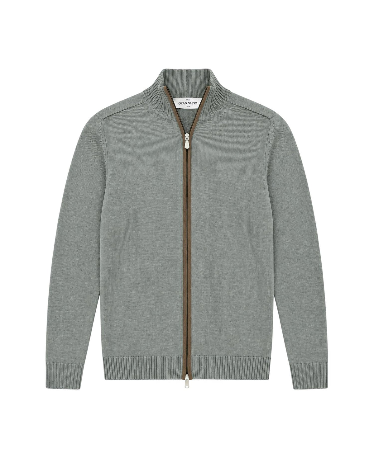 Full-Zip Wool Jacket – Mint Green