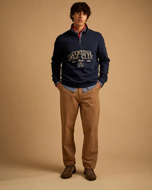 La Martina Cortina Dominic Half-Zip Sweatshirt – Navy