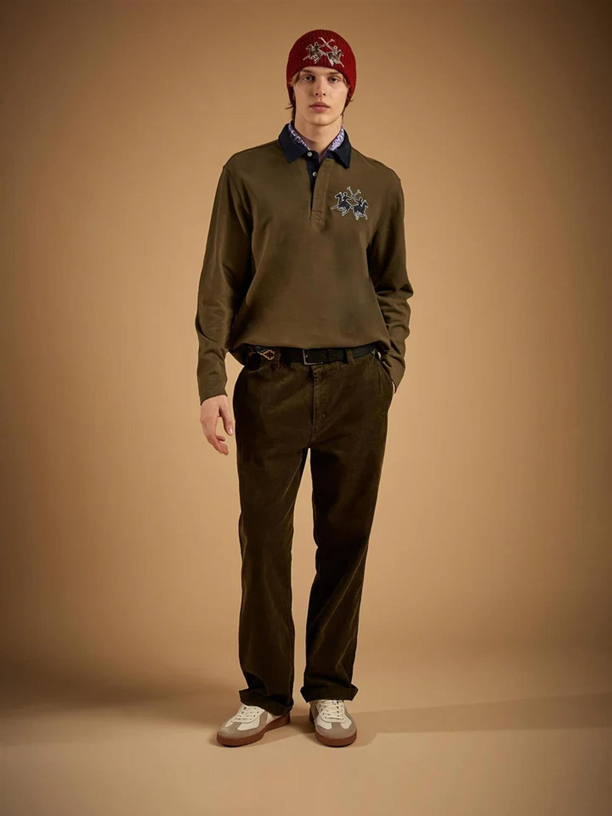 Devin Langermet Polo – Olive Night