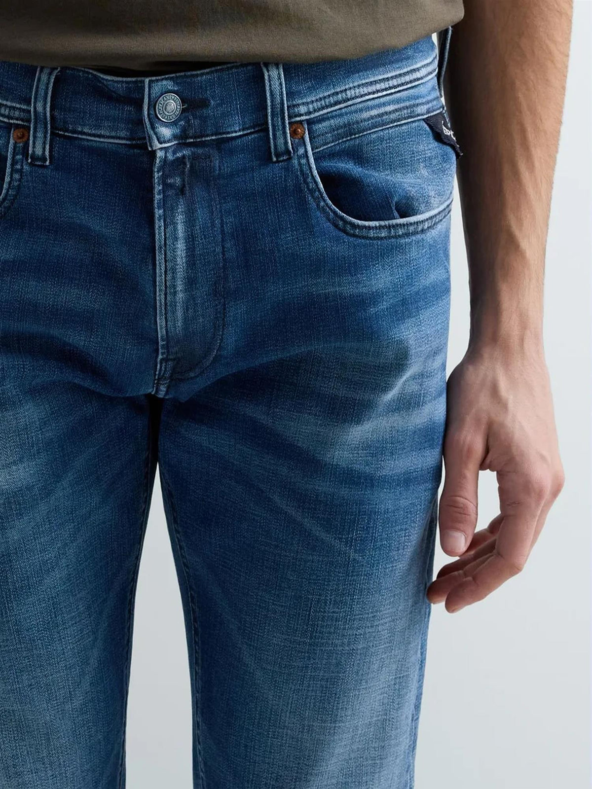Grover Hyperflex Straight Fit Jeans – Medium Blue