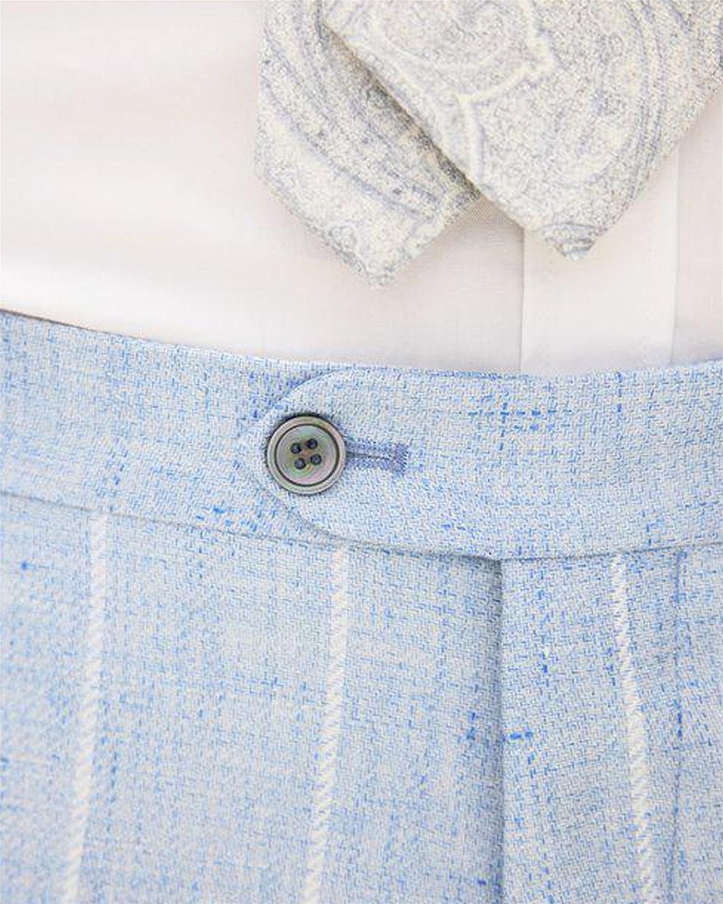 Dandy Side Adjuster Trousers - 	Sky Blue
